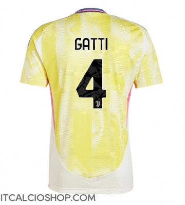 Juventus Federico Gatti #4 Seconda Maglia 2024-25 Manica Corta